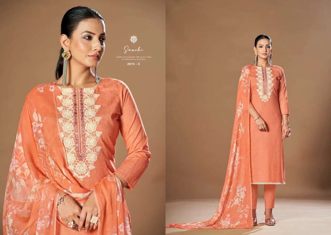 Sanchi by Sargam Cambric Printed Designer Salwar Suit Wholesale Price In Surat